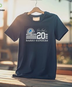 Detroit Lions Barry Sanders 20 Signature T hoodie, sweater, longsleeve, shirt v-neck, t-shirt