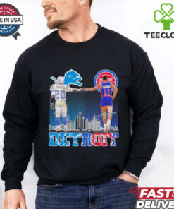 Detroit Lions Barry Sanders And Detroit Pistons Isiah Thomas Detroit City Signatures Shirt