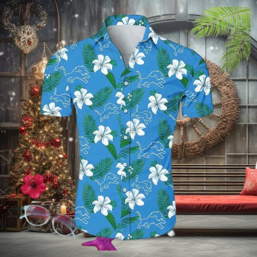 Detroit Lions Beach Shirt Hawaiian Shirt Short Sleeve For Summer NFL