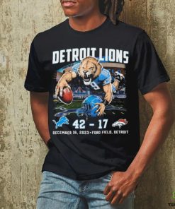 Detroit Lions Beat Denver Broncos 42 17 Finals Score Shirt