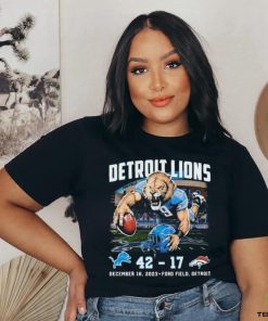 Detroit Lions Beat Denver Broncos 42 17 Finals Score Shirt