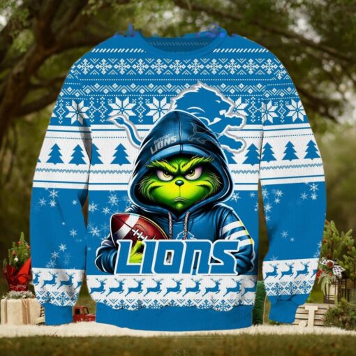 Detroit Lions Christmas Grinch Limited Edition Sweater