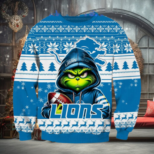 Detroit Lions Christmas Grinch Limited Edition Sweater