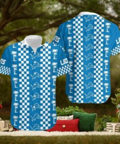 Detroit Lions Coconut Trees Gifts For Football Fans Nfl Hawaiian Shirt