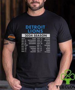 Detroit Lions Complete Schedule 2024 Shirt