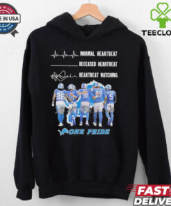 Detroit Lions Crazy Heartbeat Watching Them Playing 2024 T Shirt