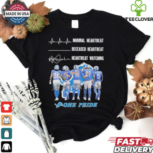 Detroit Lions Crazy Heartbeat Watching Them Playing 2024 T Shirt