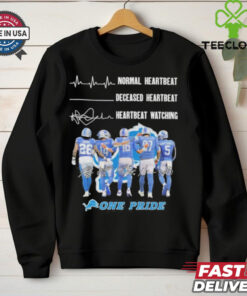 Detroit Lions Crazy Heartbeat Watching Them Playing 2024 T Shirt