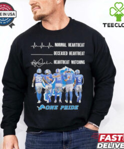 Detroit Lions Crazy Heartbeat Watching Them Playing 2024 T Shirt