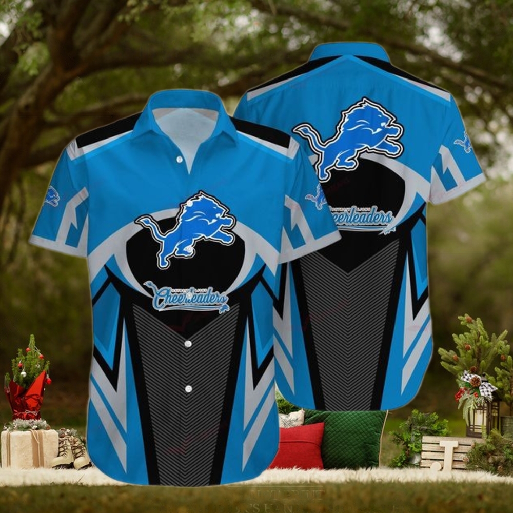 Detroit Lions Custom Funny Hawaiian Shirt Beach Outfit Gift For Him Detroit Lions Custom Funny Hawaiian Shirt Beach Outfit Gift For Him
