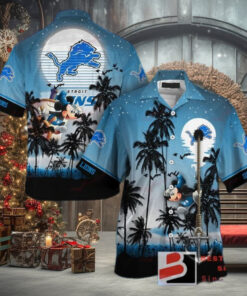 Detroit Lions Custom Funny Hawaiian Shirt Beach Outfit NFL