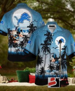 Detroit Lions Custom Funny Hawaiian Shirt Beach Outfit NFL