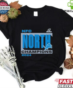 Detroit Lions Fanatics 2024 NFC North Division Champions Conquer T Shirt