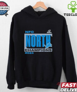 Detroit Lions Fanatics 2024 NFC North Division Champions Conquer T Shirt