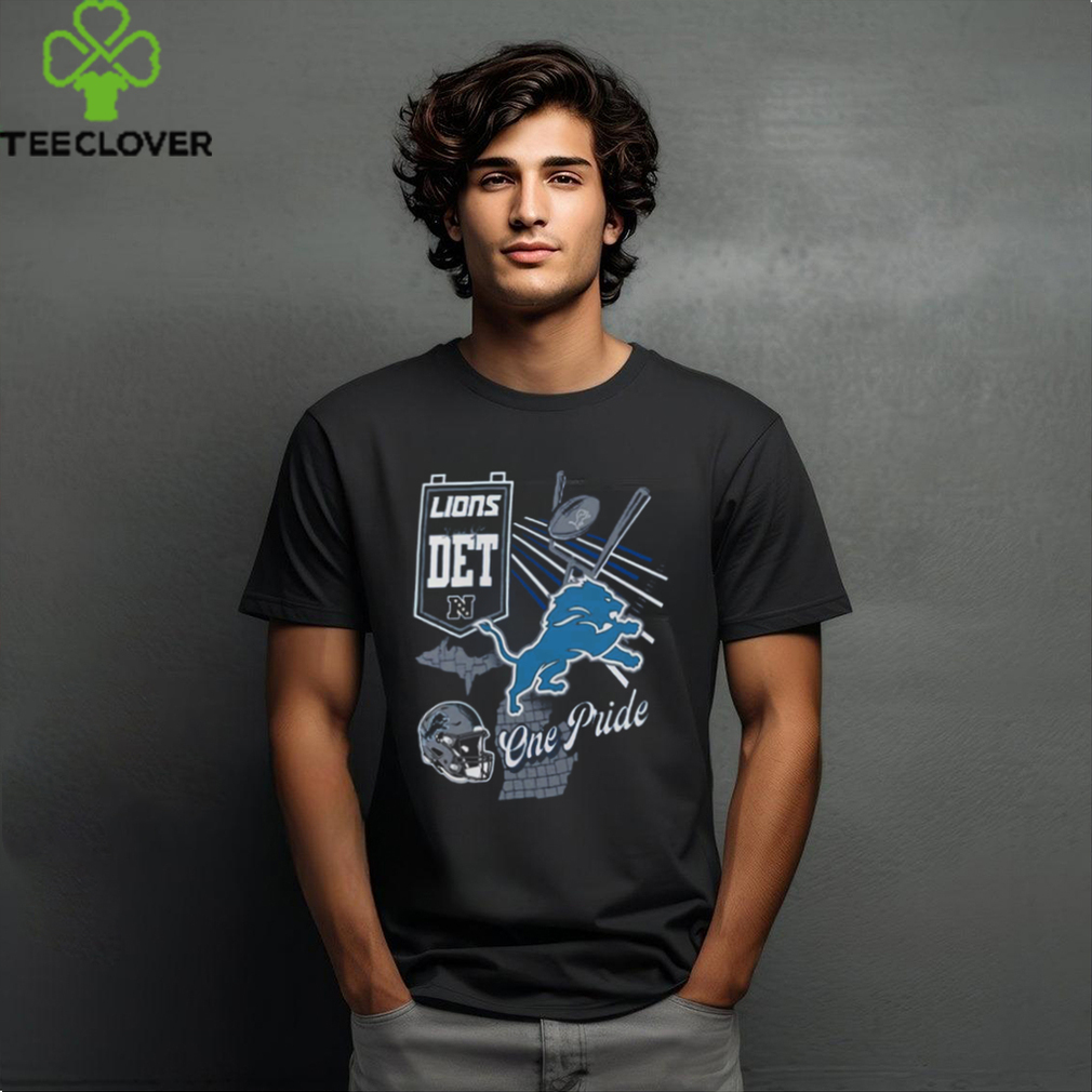 Detroit Lions Fanatics Branded Split Zone T Shirt Detroit Lions Fanatics Branded Split Zone T Shirt