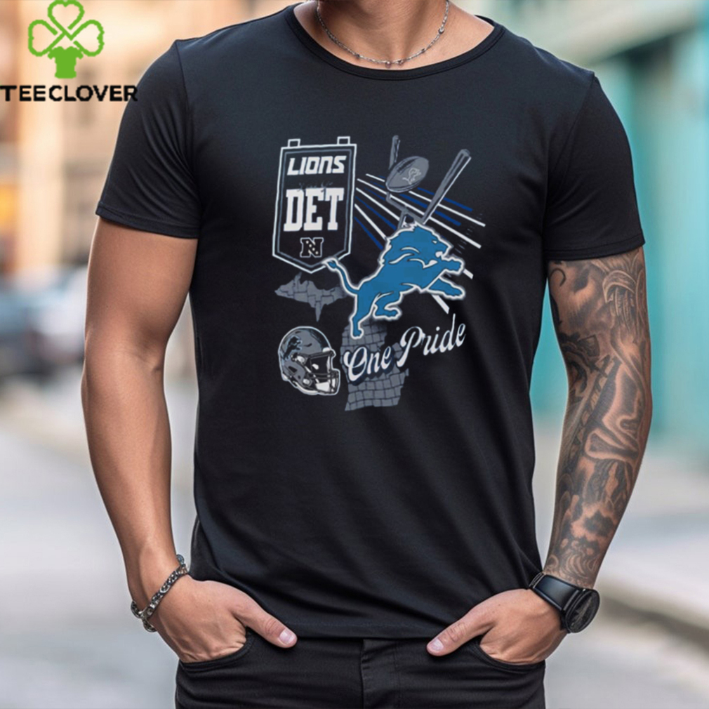 Detroit Lions Fanatics Branded Split Zone T Shirt Detroit Lions Fanatics Branded Split Zone T Shirt
