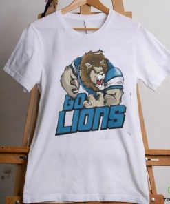 Detroit Lions Football Go Lions Mascot T Shirt