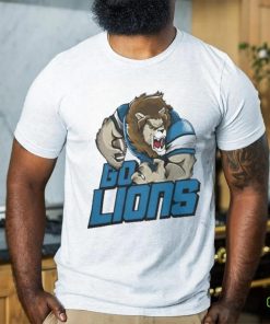 Detroit Lions Football Go Lions Mascot T Shirt