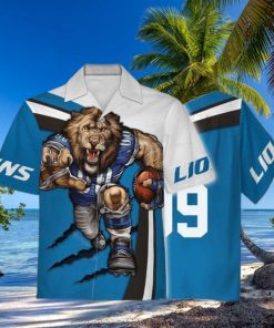 Detroit Lions Football Team 3D Apparel Hawaiian Shirt