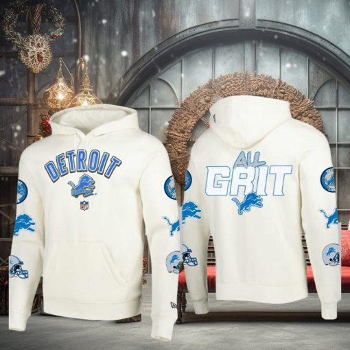 Detroit Lions Football White Design 3D Hoodie