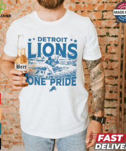 Detroit Lions Gameday One Pride Vintage Stadium Shirt