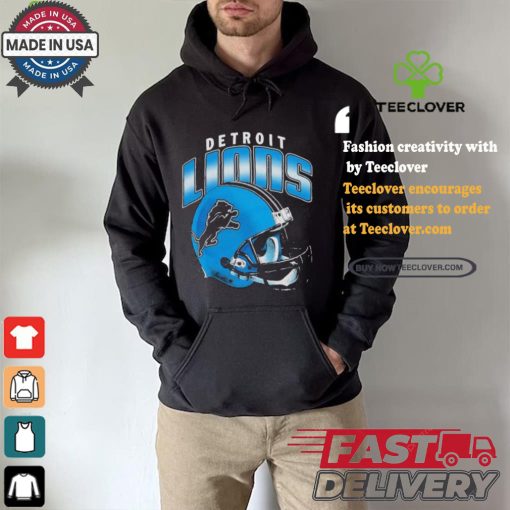 Detroit Lions Gradient Helmet T shirt