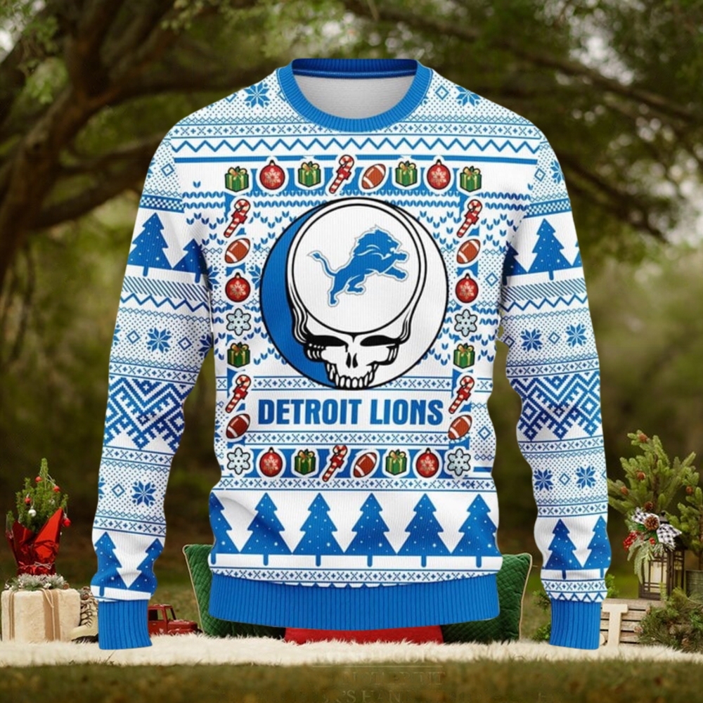 Detroit Lions Grateful Dead Ugly Christmas Sweater Sport Christmas Gift Ideas Detroit Lions Grateful Dead Ugly Christmas Sweater Sport Christmas Gift Ideas