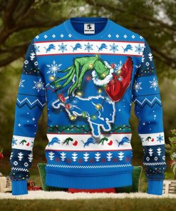 Detroit Lions Grinch Christmas Ugly Sweater