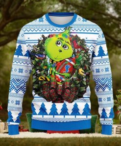 Detroit Lions Grinch Hug Christmas Ugly Sweater