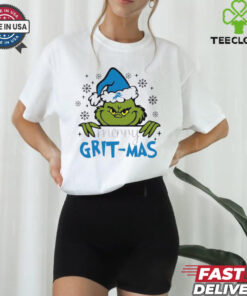 Detroit Lions Grinch Santa Merry Grit mas Xmas holiday shirt