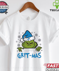 Detroit Lions Grinch Santa Merry Grit mas Xmas holiday shirt