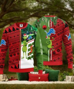 Detroit Lions Grinch & Scooby Doo Christmas Ugly Sweater 1