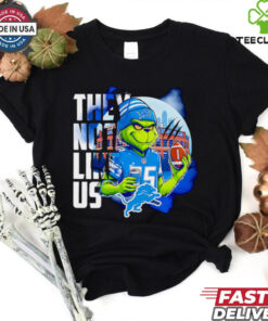 Detroit Lions Grinch they not like us shirt