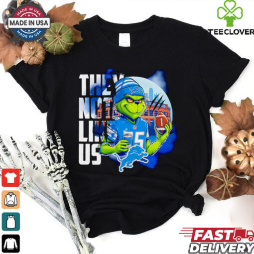Detroit Lions Grinch they not like us shirt