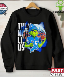 Detroit Lions Grinch they not like us shirt