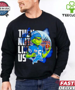 Detroit Lions Grinch they not like us shirt