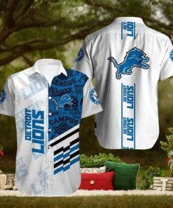 Detroit Lions Hawaiian Short Sleeves Hawaiian Shirt