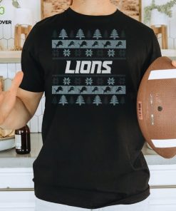 Detroit Lions Holiday Christmas Tree T Shirt