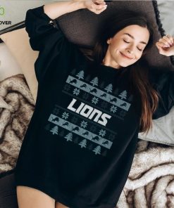 Detroit Lions Holiday Christmas Tree T Shirt