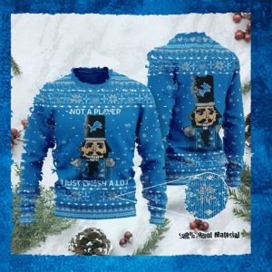 Detroit Lions I Am Not A Player I Just Crush Alot Ugly Christmas Sweater Sweatshirt