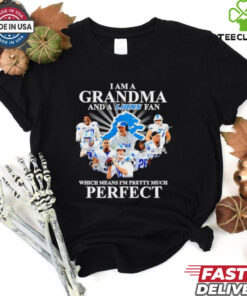 Detroit Lions I am a grandma and a Lions fan perfect shirt