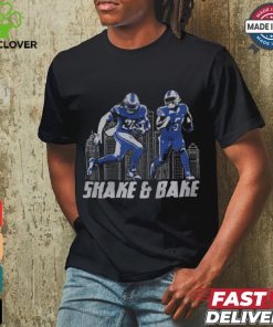 Detroit Lions Jahmyr Gibbs David Montgomery Shake & Bake T Shirt