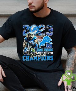 Detroit Lions Mascot 2023 One Pride NFC North Division Champions hoodie, sweater, longsleeve, shirt v-neck, t-shirt