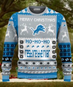 Detroit Lions Merry Christmas Ugly Christmas Sweaters