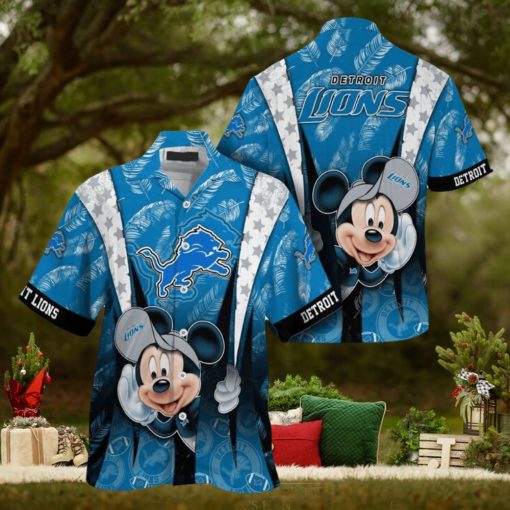 Detroit Lions Mickey Mouse NFL Hawaiian Shirt