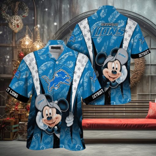 Detroit Lions Mickey Mouse NFL Hawaiian Shirt