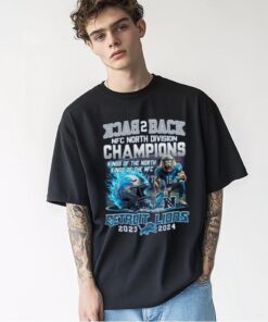 Detroit Lions NFC North Back 2 Back Champions T Shirt