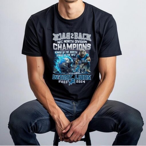 Detroit Lions NFC North Back 2 Back Champions T Shirt