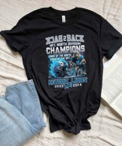 Detroit Lions NFC North Back 2 Back Champions T Shirt