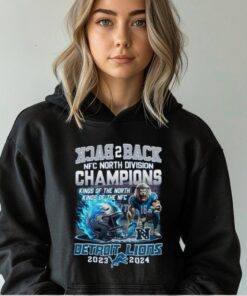 Detroit Lions NFC North Back 2 Back Champions T Shirt